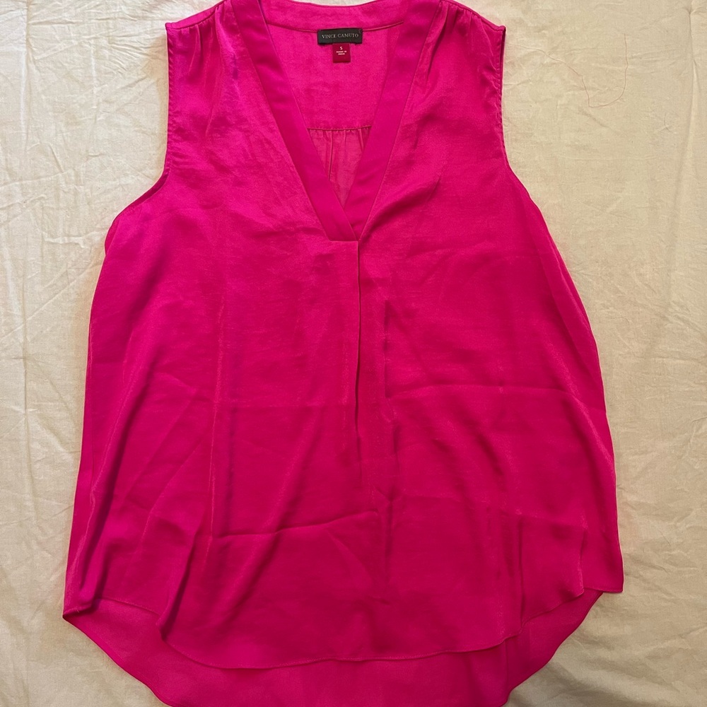 Vince Camuto Fuchsia Sleeveless Blouse